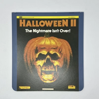 Halloween II 1983 SelectaVisioCED VideoDisc MCA Horror Halloween 2 Michael Myers Foto 1 de 4