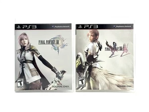 Final Fantasy XIII + XIII-2 Sony PlayStation 3 PS3 PAQUETE CIB Completo COMO NUEVO - Imagen 1 de 11
