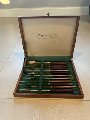 James Quality Jewellers Mid Century Modern Vintage Fondue Forks Set Of 12 - Image 1 of 4