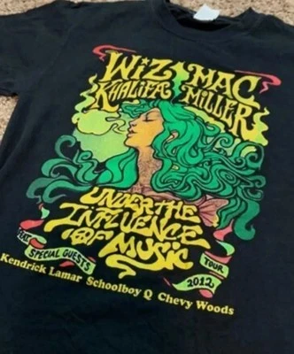 GILDAN Mac Miller Wiz Khalifa Tour Black Short Sleeve Unisex Shirt Reprint S-5XL WA1302