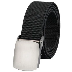Elastic Belts for Men, Military Style Stretch Webbing Tactical Duty Belt (Bla... - Picture 1 of 4