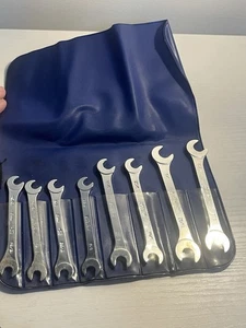 Meteor ES Tools Angle Open End Wrench Set Of 8 13/16" - 11/32" With Pouch - Bild 1 von 8