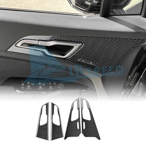 Black Real Carbon Fiber Door Handle Panel Stickers for KIA Sportage 2022-2025 - Foto 1 di 9