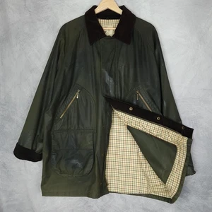 Brooks Brothers Barn Coat Uomo Grande Cotone Cerato British Millerain Caccia - Foto 1 di 24