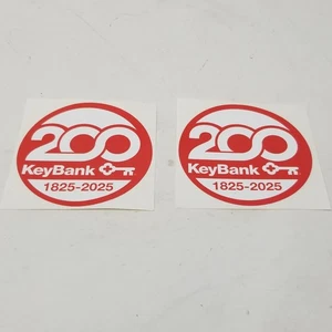 Two Key Bank Bicentennial Stickers 1825 - 2025 - Picture 1 of 3
