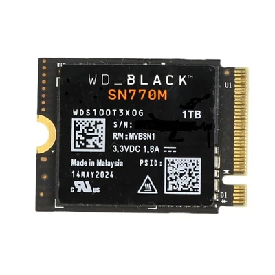 1TB WD Black SN770M NVMe M.2 2230 SSD WDS100T3X0G PCIe 4.0 Handheld Surface PS5 - Bild 1 von 2