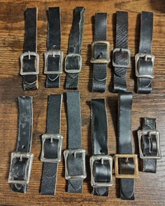 Correas de reloj para llavero (12) 1/2" cuero negro con hebilla - Imagen 1 de 1