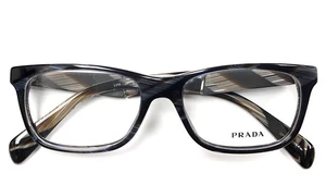 Prada VPR 14P EAR-1O1 Anteojos Azul/Marrón Cuerno 53-17-145 - Imagen 1 de 8