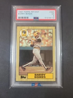 1987 Topps Tiffany #320 Barry Bonds cartão de novato raro!!! - Imagem 1 de 2