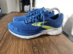 Brooks Trace Mens Running Shoes Blue Soft Smooth Cushioned Run Sports Trainers - Picture 1 of 14