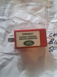 1995 02 RANGE ROVER CRUISE CONTROL SWITCH INVERTER RELAY Land OEM - Picture 1 of 2