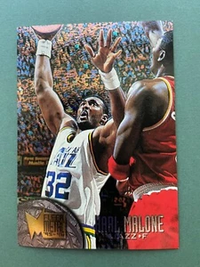 1995-96 Fleer Metal Basketball Karl Malone #110 Utah Jazz - Bild 1 von 2