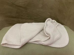 Vintage Baby Morgan Waffelmuster Babydecke 100 % Baumwolle Thermo weiß HERGESTELLT IN USA - Bild 1 von 3