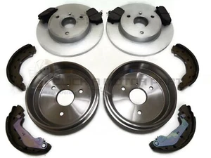 SMART CAR 2004-2012 FRONT 2 DISCS AND PADS & REAR 2 BRAKE DRUMS & SHOES SET - Picture 1 of 1