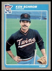 1985 Fleer Ken Schrom Baseball Cards #288 - Picture 1 of 2