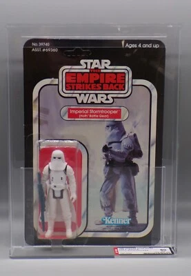 AFA 80 1980 Kenner STAR WARS Stormtrooper HOTH Battle Gear SEALED moc ESB41 back - Image 1 of 4