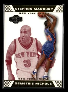 2007-08 Topps Co-Signers #81a Demetris Nichols / Stephon Marbury Gold Red #/109 - Picture 1 of 2