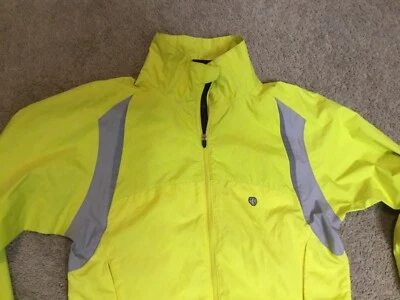 Chaqueta cortavientos Pearl Izumi para mujer Elite Series ciclismo neón cremallera completa talla S Foto 1 de 4