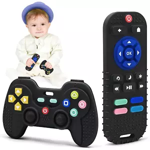 Teething Relief Teethers Toys for Babies 3 6 9 12 Months Gifts, Silicone Sensory - Picture 1 of 12