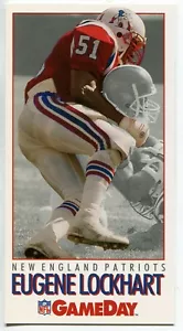 1992 GameDay #387 Eugene Lockhart New England Patriots - Foto 1 di 2