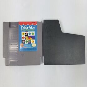 Fisher Price I Can Remember for Nintendo NES - Cartridge and Slipcover Tested