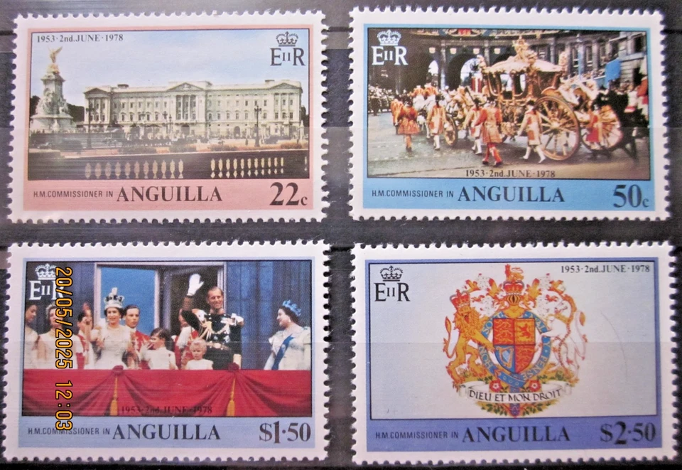 ANGUILLA ~ S.G. 320-323 ~ 1978 ~ 25th ANNIV. OF THE CORONATION OMNIBUS~MNH#05016 - Image 1 of 1