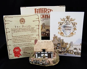 Rare 1987 Lilliput Lane Cottage Riverview Mint in box with Deeds Undisplayed - Picture 1 of 4