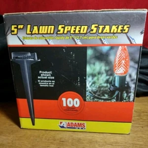 5" Lawn Speed Stakes 100-Pack COMMERCIAL GRADE CHRISTMAS/LED LIGHTS HARDWARE - Picture 1 of 8