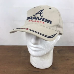 Gorra de béisbol Atlanta Braves MLB bronceado algodón con correa sombrero CH38 - Imagen 1 de 8