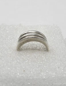 VINTAGE STERLING SILVER  RING .925 ESTATE FIND 7.8 GRAMS - Foto 1 di 3