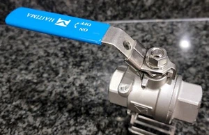 HAITIMA 3/4"  BALL VALVE CF8M 2000WOG STAINLESS STEEL "NEW" - Picture 1 of 6