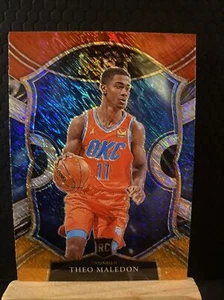 2020 Panini Select Red White Orange Shimmer Theo Maledon RC Rookie Concourse  - Bild 1 von 2