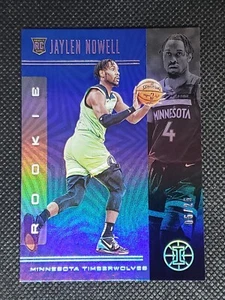 2019-20 Panini Illusions JAYLEN NOWELL RC 5/25 BLUE PARALLEL ROOKIE CARD - Foto 1 di 2