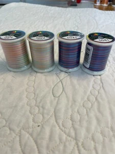 Lot - 4 FANTASTICO Variegated THREADS Polyester 40 wt. 500 yd # 5024 / 50241 - Picture 1 of 6