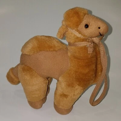 Camel Plush One Hump 9" Stuffed Animal Toy Brown Halter - Image 1 of 4