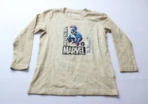 Marvel Spider-Man Kids OshKosh B'gosh Long Sleeve Graphic Tee CG2 Tan Size 4 NWT - Picture 1 of 4