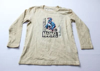 Marvel Spider-Man Kids OshKosh B'gosh Long Sleeve Graphic Tee CG2 Tan Size 4 NWT - Image 1 of 4