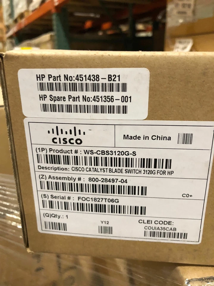 451438B21 - HP Cisco Catalyst Blade 3120G SAN Switch 4 Ports - 1 Gbps - Image 1 of 1