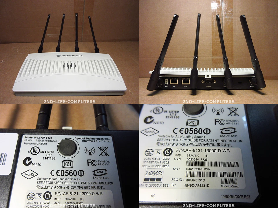 Motorola AP-5131 AP-5131-13000-D-WR Acces Point 802.11ag PUNTO DI ACCESSO EX PSU - Immagine 1 di 1