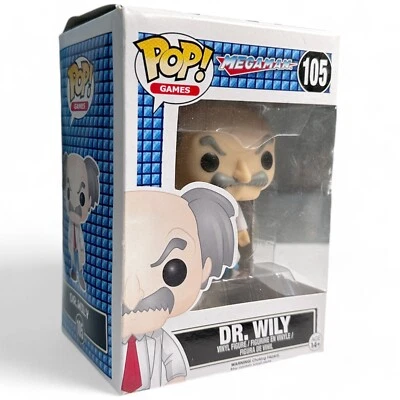 Funko Pop Games Mega Man Dr. Wily Action Vinyl Action Action Figure #105 - Photo 1/4