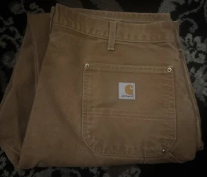 Carhartt Pants Mens 40x34 NWT B11 Loose Washed Duck Heritage Utility Workware - Picture 1 of 1
