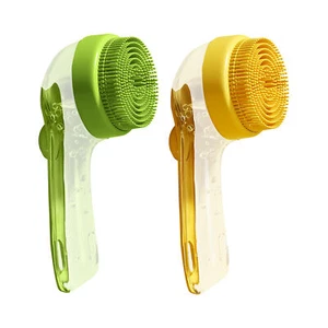 Dog Bath Brush Dog Washing Brush Gentle Slicker Scrubber Detangler For gorgeous - Foto 1 di 13