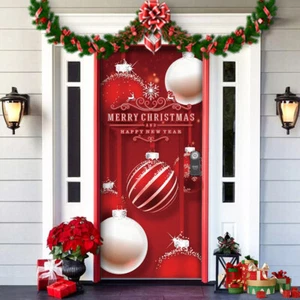 2025 Christmas and Halloween Front Door Decoration,Christmas Door Decorations - Picture 1 of 55