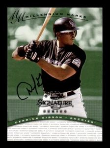1997 Donruss Signature Series #NNO Derrick Gibson Millennium Marks Auto /1000 - Picture 1 of 2