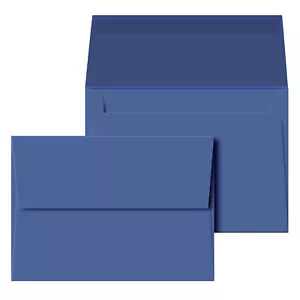 Sobres A7, 5 1/4" x 7 1/4", Azul Oscuro, Solapa Cuadrada, 24w (90gsm), 250 Cantidad - Imagen 1 de 5