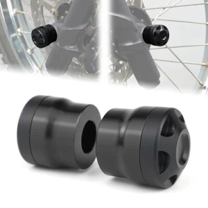 Pair Front Axle Slider Protect Fit For SUZUKI DR200SE 1986-2020 DR250 1982-1989 - Picture 1 of 17