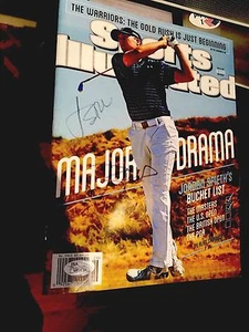 Jordan Spieth doppelt signiert Sports Illustrated JSA Brief COA #Y89535 Autogramm - Bild 1 von 3
