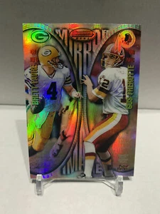 Bowmans 1997 mejor refractor de imagen espejo #MI1 John Elway Brett Favre Brunnell - Imagen 1 de 2