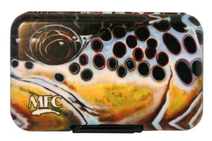 MONTANA FLY COMPANY MFC UDESEN'S EXTREME BROWN POLY FLY BOX FEATURING SLIT FOAM - Picture 1 of 3