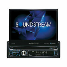 Soundstream VR720B 7 inch Single DIN Flip Up Receiver with DVD